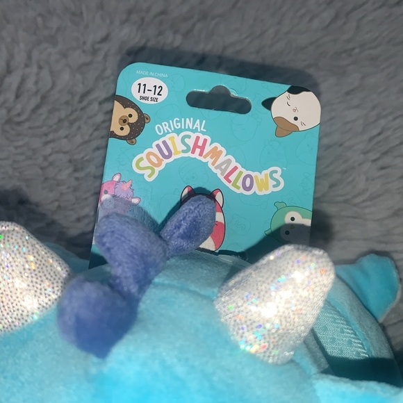 Squishmallows kids Slippers Dragon Blue - Picture 6 of 9